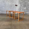 Nesting Oak Cube Tables By Kai Kristiansen