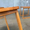 Nesting Oak Cube Tables By Kai Kristiansen