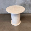 Vintage Italian Travertine Pedestal Table