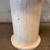 Vintage Italian Travertine Pedestal Table