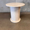 Vintage Italian Travertine Pedestal Table