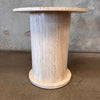 Vintage Italian Travertine Pedestal Table