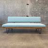 Mid Century Iron & Wood Day Bed Sofa