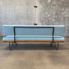 Mid Century Iron & Wood Day Bed Sofa