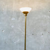 Mid Century Brass & Glass Floor Lamp By Koch & Lowy