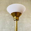 Mid Century Brass & Glass Floor Lamp By Koch & Lowy