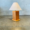 Vintage Table Lamp Frank Lloyd Wright Style, 1970s