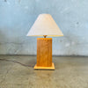 Vintage Table Lamp Frank Lloyd Wright Style, 1970s