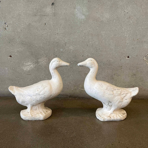 Pair of Cement Ducks