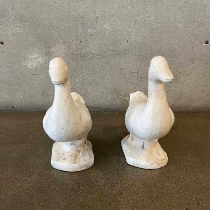 Pair of Cement Ducks