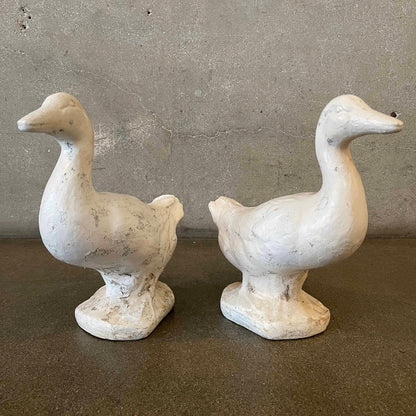 Pair of Cement Ducks