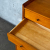 Six Drawer Maple Wood Highboy Chest of Drawers By Paul McCobb