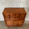 American of Martinsville Walnut Five Drawer Tall Boy