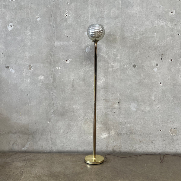 Chrome Gold Beehive Floor Lamp