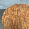 Faux Burl Wood & Chrome Dining Bistro Table - No Leaves