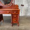 Traditional Vintage Cherry Wood Vanity / Desk By Willett