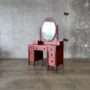 Traditional Vintage Cherry Wood Vanity / Desk By Willett