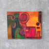 Abstract Painting By Pasadena Artist Gordon Vigario 1980's