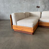 1970's Oak Modular Sectional Sofa By Lou Hodges