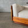 1970's Oak Modular Sectional Sofa By Lou Hodges