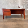 Teak Mid Century Desk with Key