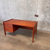 Teak Mid Century Desk with Key