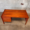 Teak Mid Century Desk with Key