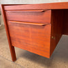 Teak Mid Century Desk with Key