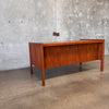 Teak Mid Century Desk with Key