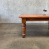 Antique Oak Dining Table With Three Leaves