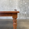 Antique Oak Dining Table With Three Leaves