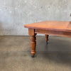 Antique Oak Dining Table With Three Leaves