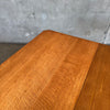 Antique Oak Dining Table With Three Leaves