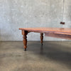 Antique Oak Dining Table With Three Leaves