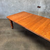 Antique Oak Dining Table With Three Leaves