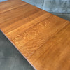 Antique Oak Dining Table With Three Leaves