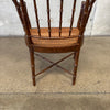 Pair of Vintage Faux Bamboo & Cane Lounge Chairs