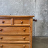 Vintage Pine Five Drawer Chest