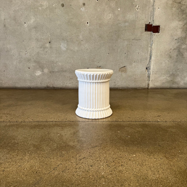 White Ceramic Stool, Spain - 20th Century