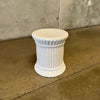 White Ceramic Stool, Spain - 20th Century