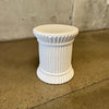 White Ceramic Stool, Spain - 20th Century