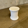 White Ceramic Stool, Spain - 20th Century