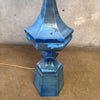 Mid Century Patinaed Lamp With Original Shade