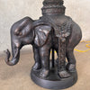 Cast Elephant Lamp With Shade