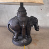 Cast Elephant Lamp With Shade