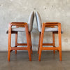 Pair of Mid Century Danish Modern Teak Stools