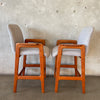 Pair of Mid Century Danish Modern Teak Stools