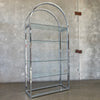 Mid Century Modern Chrome / Glass Etagere