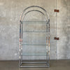 Mid Century Modern Chrome / Glass Etagere