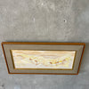 Mid Century Modern Oil on Board Painting By Eugene P. Nowlen